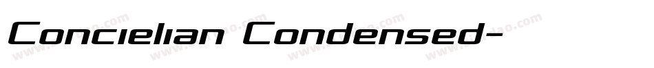 Concielian Condensed字体转换